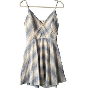Altar'd State Striped Mini Dress Cutout Back Casual Summer Size M Built In Bra‎